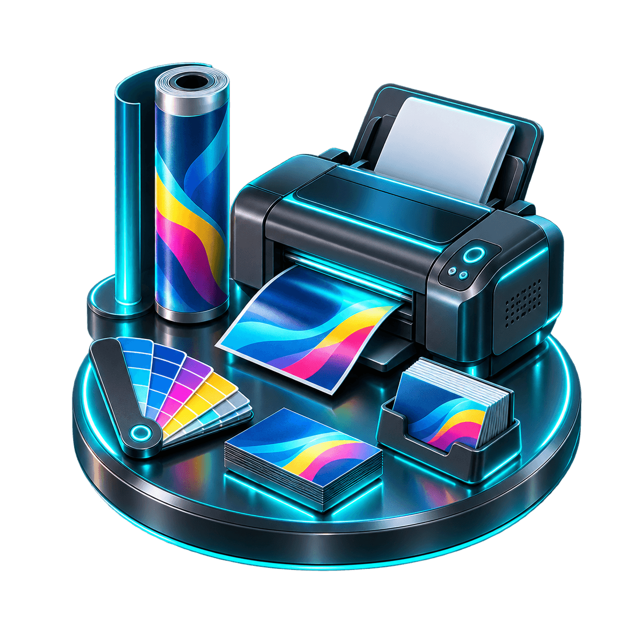 3D-Sticker für Druck, Design und Werbemittel im LandKI Copyshop
