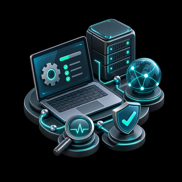 3D-Sticker für IT-Support und vernetzte Unternehmens-IT